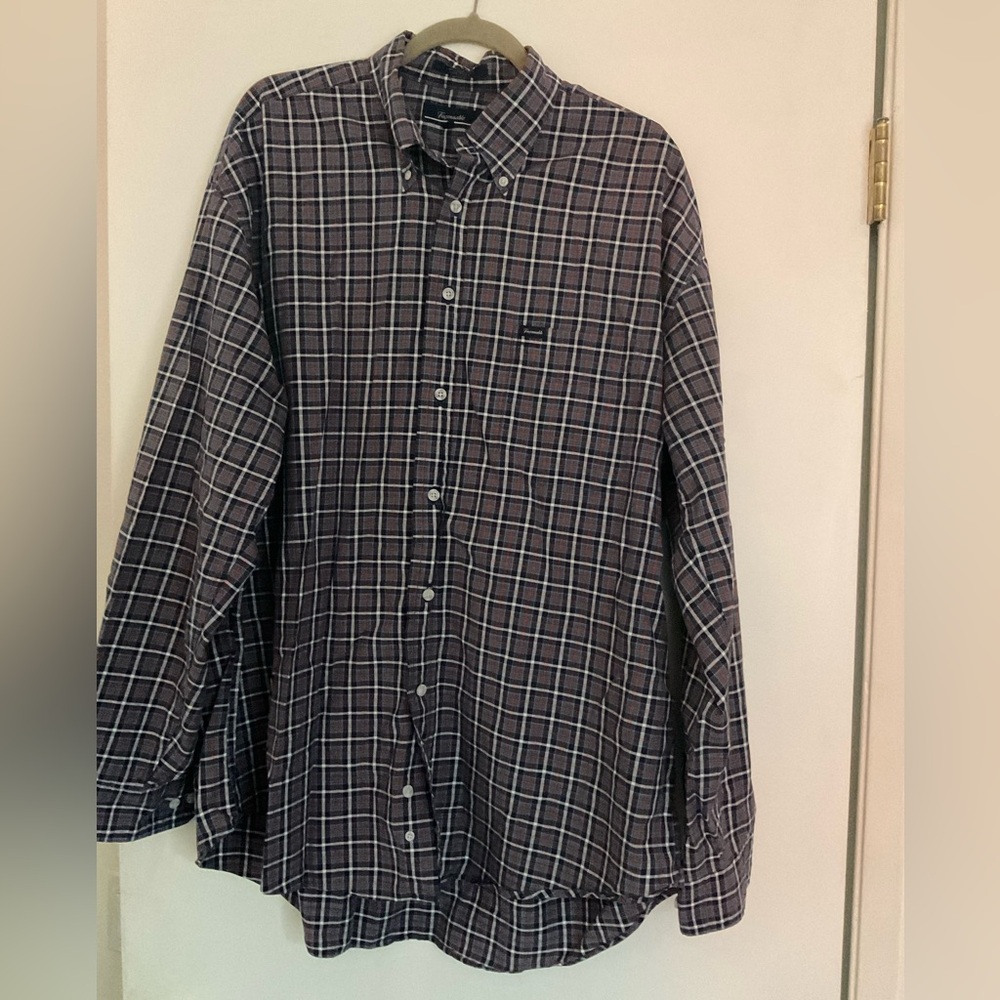 Façonnable Men’s Classic Plaid Button-Down Shirt